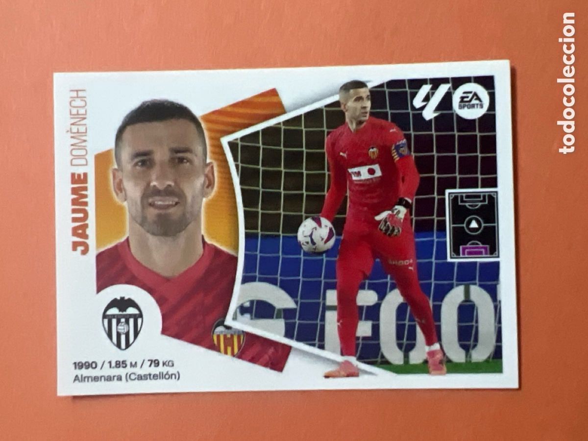 Cromos de f&uacute;tbol: C6582. 4 JAUME VALENCIA CF CROMOS ALBUM EDICIONES LIGA ESTE 2024 2025 24 25