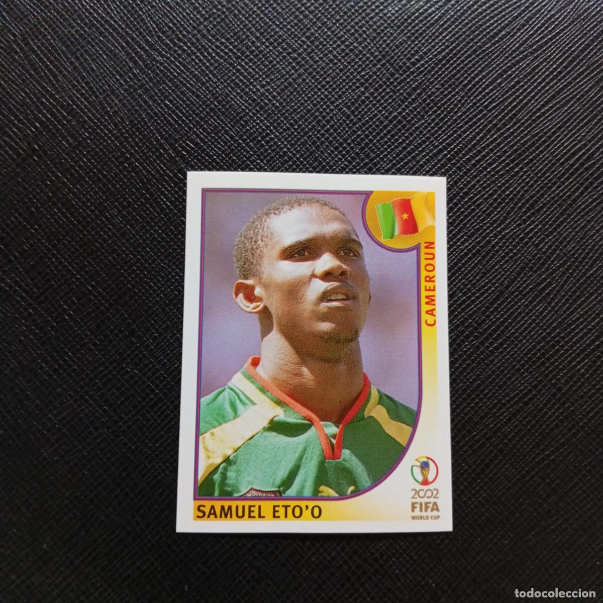 Cromos de f&uacute;tbol: 383 SAMUEL ETOO CAMERUN PANINI 2002 MUNDIAL KOREA FUTBOL 02 CROMO - SIN PEGAR - A59 PG253