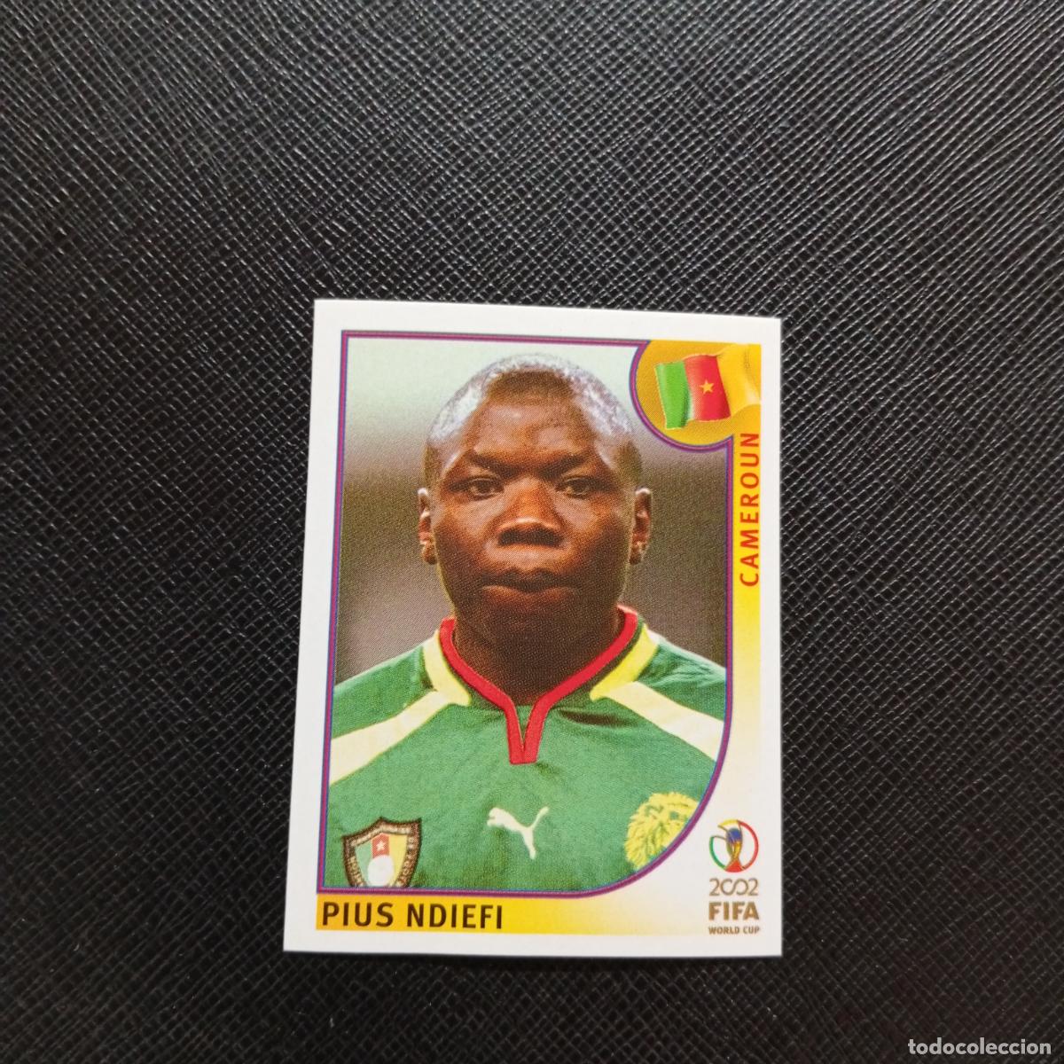 Cromos de f&uacute;tbol: 384 PIUS NDIEFI CAMERUN PANINI 2002 MUNDIAL KOREA FUTBOL 02 CROMO - SIN PEGAR - A59 PG253