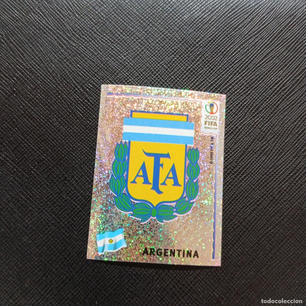 Cromos de f&uacute;tbol: 386 ESCUDO ARGENTINA PANINI 2002 MUNDIAL KOREA FUTBOL 02 CROMO - SIN PEGAR - A59 PG262