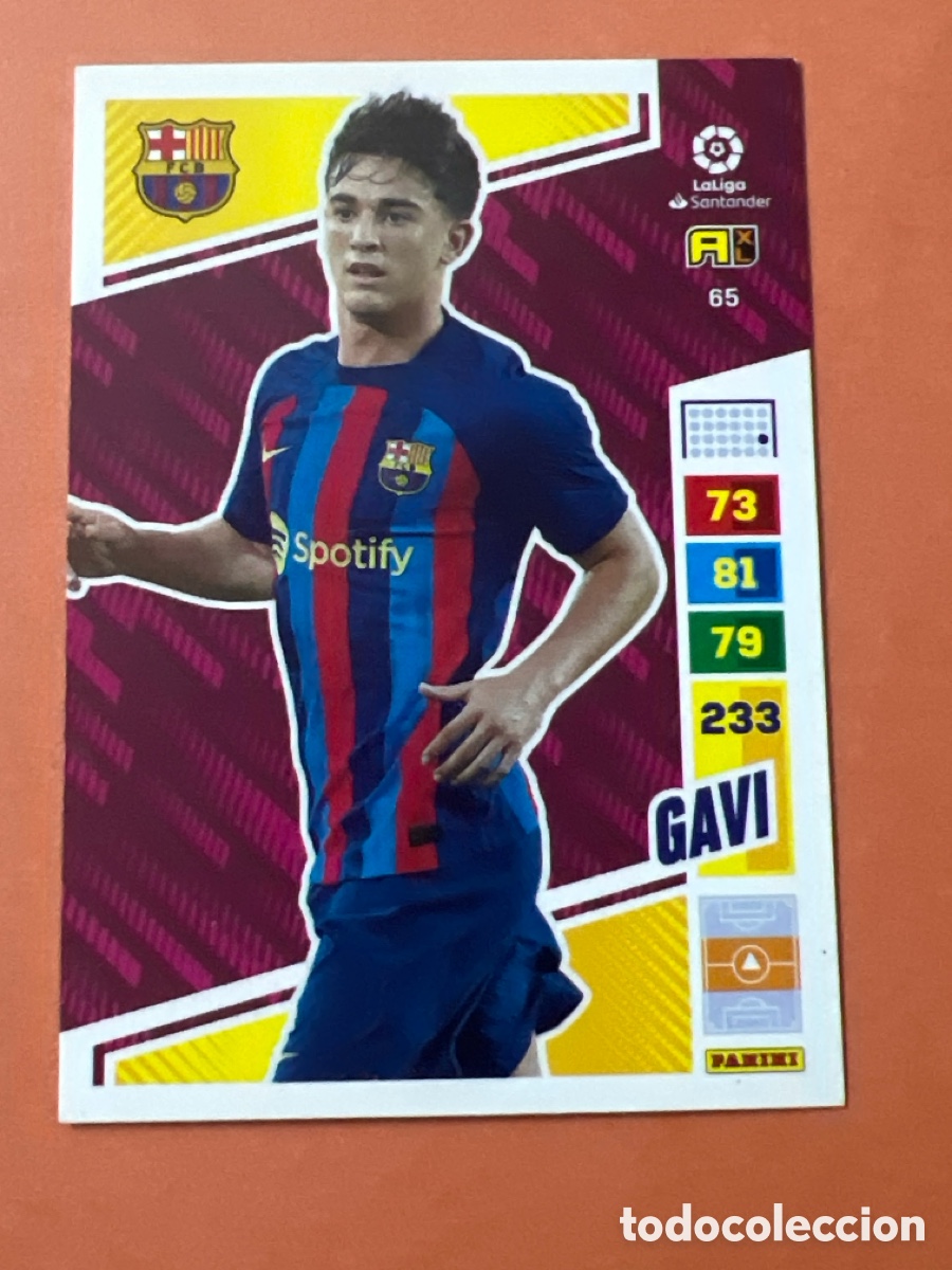 Cromos de f&uacute;tbol: C6588. GAVI F. C. BARCELONA 65 PANINI ADRENALYN XL 2022 2023 22 23