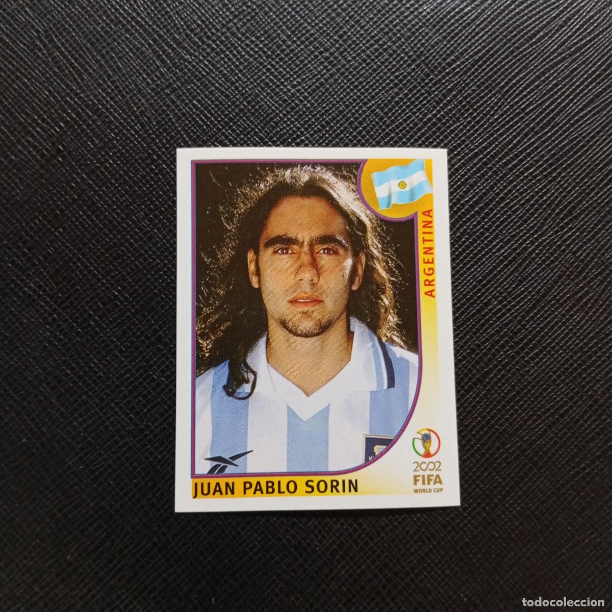 Cromos de f&uacute;tbol: 391 JUAN PABLO SORIN ARGENTINA PANINI 2002 MUNDIAL KOREA FUTBOL 02 CROMO - SIN PEGAR - A59 PG262
