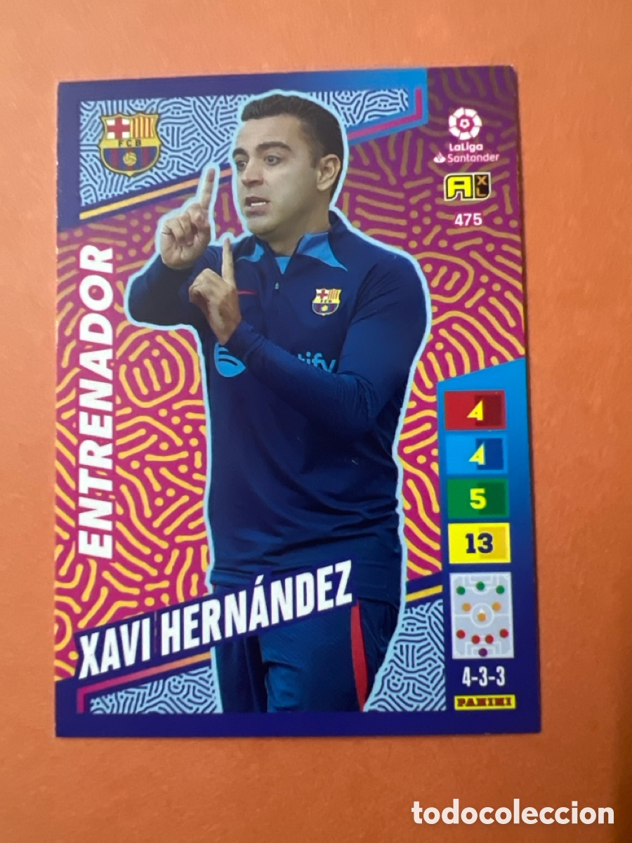 Cartes &agrave; collectionner de Football: C6590. XAVI HERNANDEZ BARCELONA N&ordm; 475 ENTRENADOR ADRENALYN XL LIGA 2022 2023 PANINI 22 23
