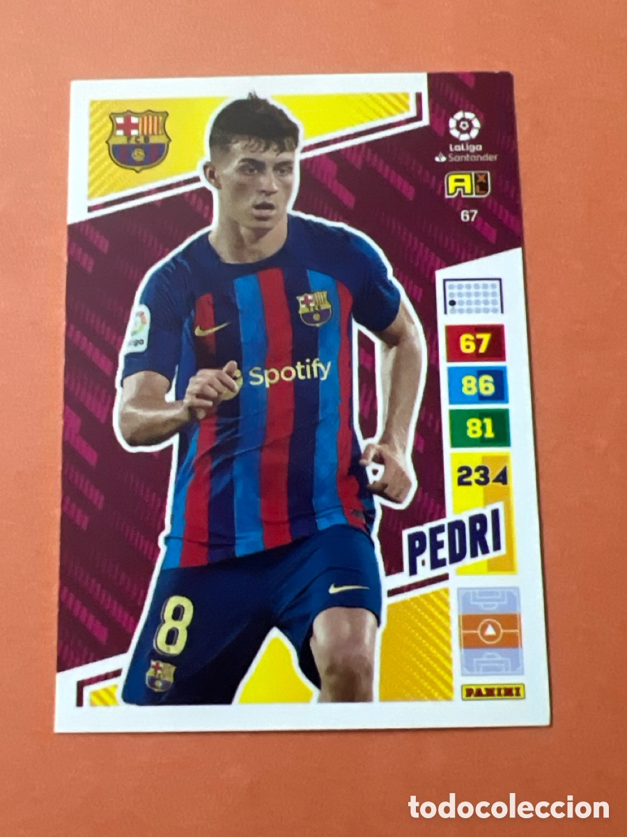Cartes &agrave; collectionner de Football: C6591. PEDRI F. C. BARCELONA 67 PANINI ADRENALYN XL 2022 2023 22 23