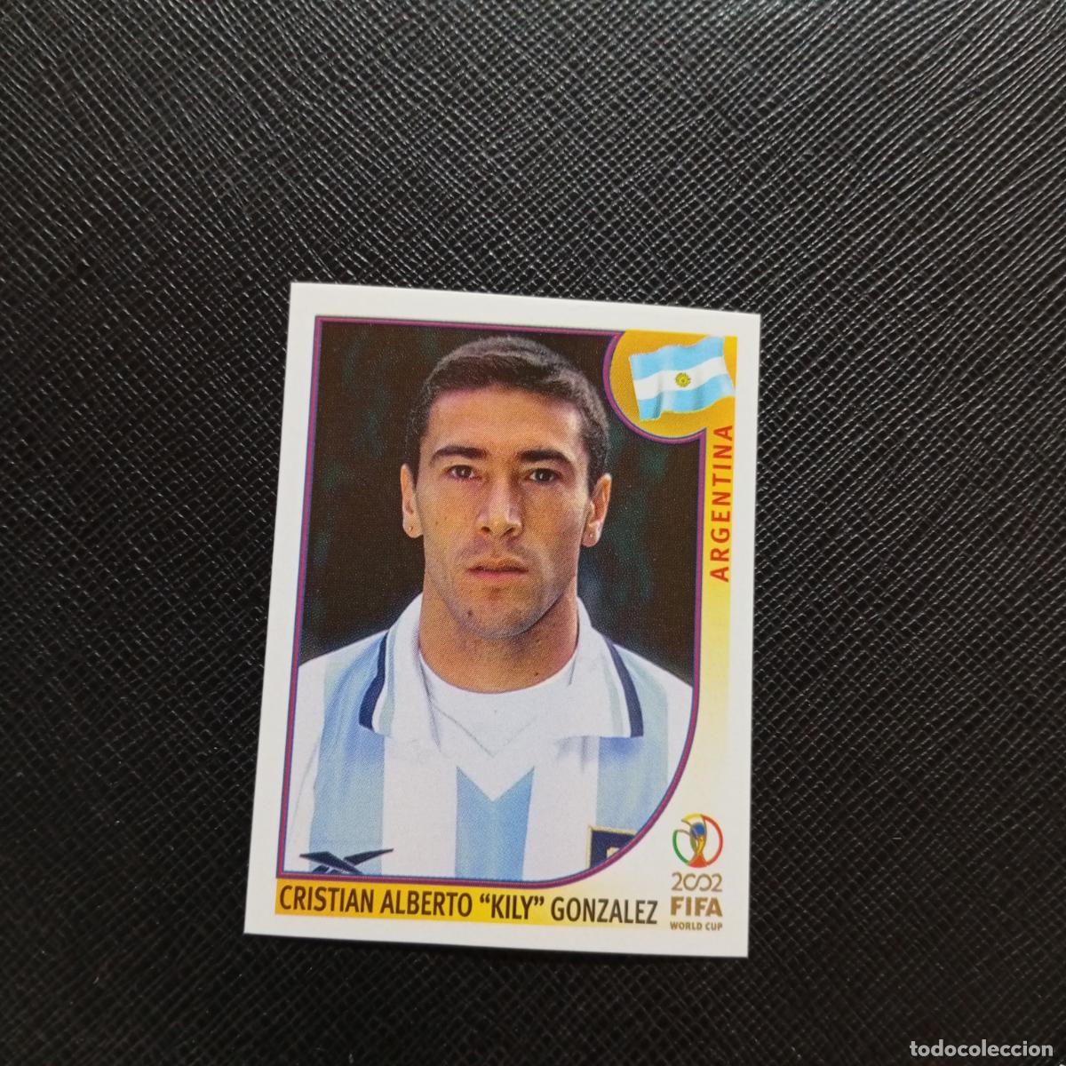 Cromos de f&uacute;tbol: 398 KILY GONZALEZ ARGENTINA PANINI 2002 MUNDIAL KOREA FUTBOL 02 CROMO - SIN PEGAR - A59 PG289