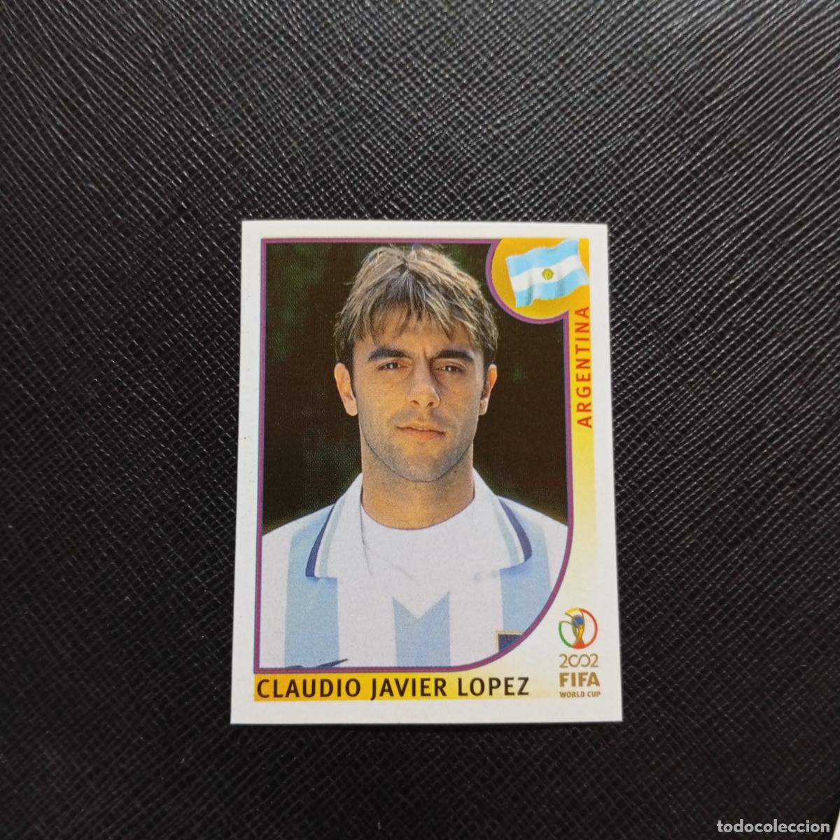 Cromos de f&uacute;tbol: 401 CLAUDIO JAVIER LOPEZ ARGENTINA PANINI 2002 MUNDIAL KOREA FUTBOL 02 CROMO - SIN PEGAR - A59 PG298