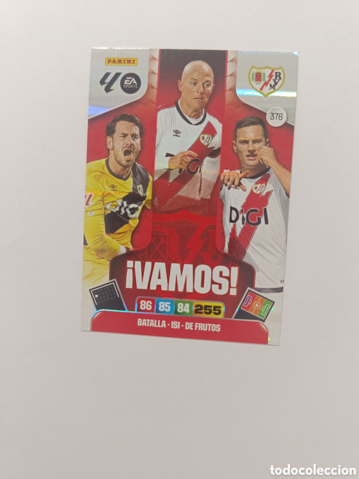 Cromos de f&uacute;tbol: Adrenalyn 25-26 Vamos 376 rayo vallecano