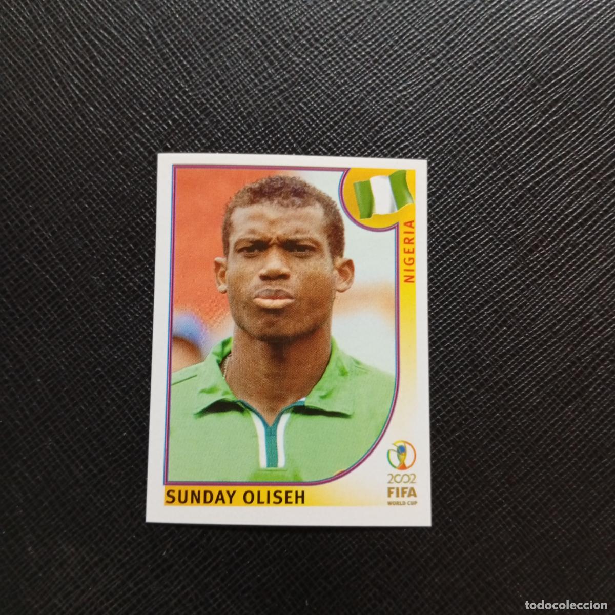 Cromos de Futebol: 412 SUNDAY OLISEH NIGERIA PANINI 2002 MUNDIAL KOREA FUTBOL 02 CROMO - SIN PEGAR - A59 PG316