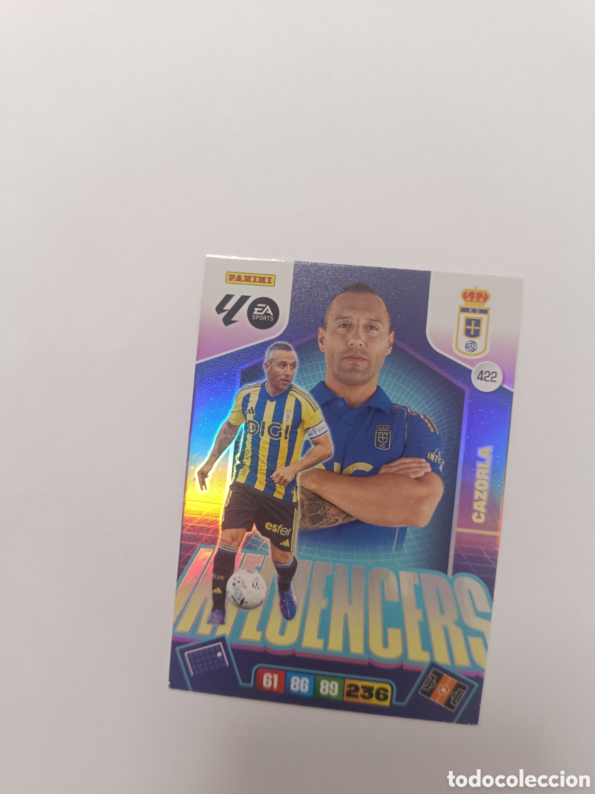 Cromos de f&uacute;tbol: Adrenalyn 25-26 influencers 422 cazorla