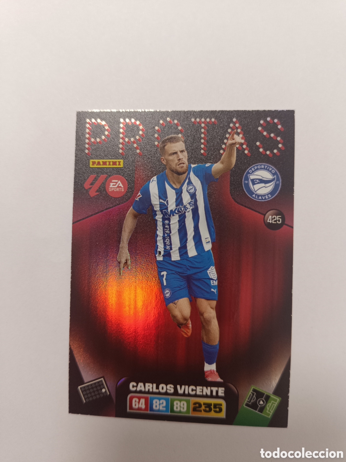 Cromos de f&uacute;tbol: Adrenalyn 25-26 protas 425 Carlos vicente