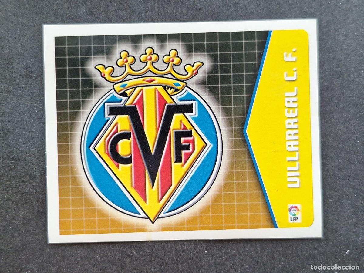 Cromos de f&uacute;tbol: L5 ESCUDO VILLARREAL C. F. LIGA ESTE 2005 2006 05 06 NUNCA PEGADO SIN PEGAR