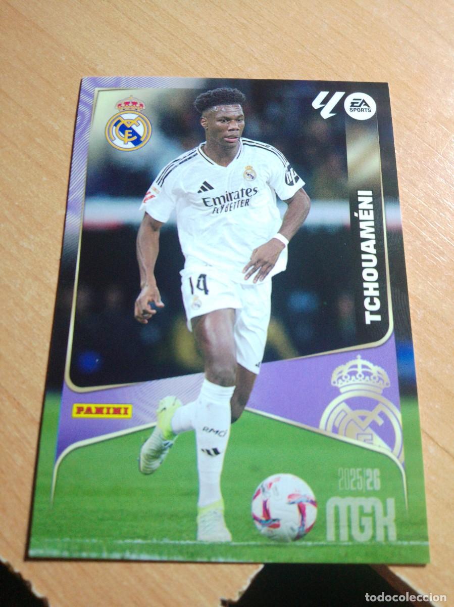 Football Stickers: 226 TCHOUAMENI REAL MADRID 25 26 MGK 2025 2026 MEGACRACKS NUEVO