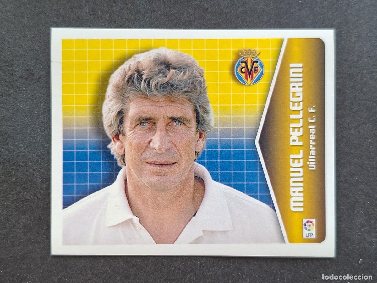 Cromos de f&uacute;tbol: L5 MANUEL PELLEGRINI ENTRENADOR VILLARREAL C. F. LIGA ESTE 2005 2006 05 06 NUNCA PEGADO SIN PEGAR