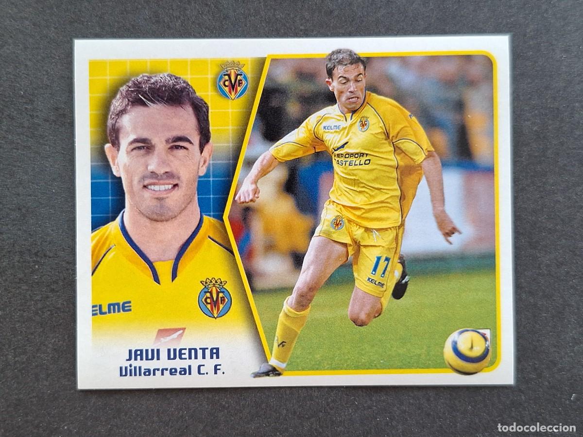 Cromos de f&uacute;tbol: L5 JAVI VENTA VILLARREAL C. F. LIGA ESTE 2005 2006 05 06 NUNCA PEGADO SIN PEGAR