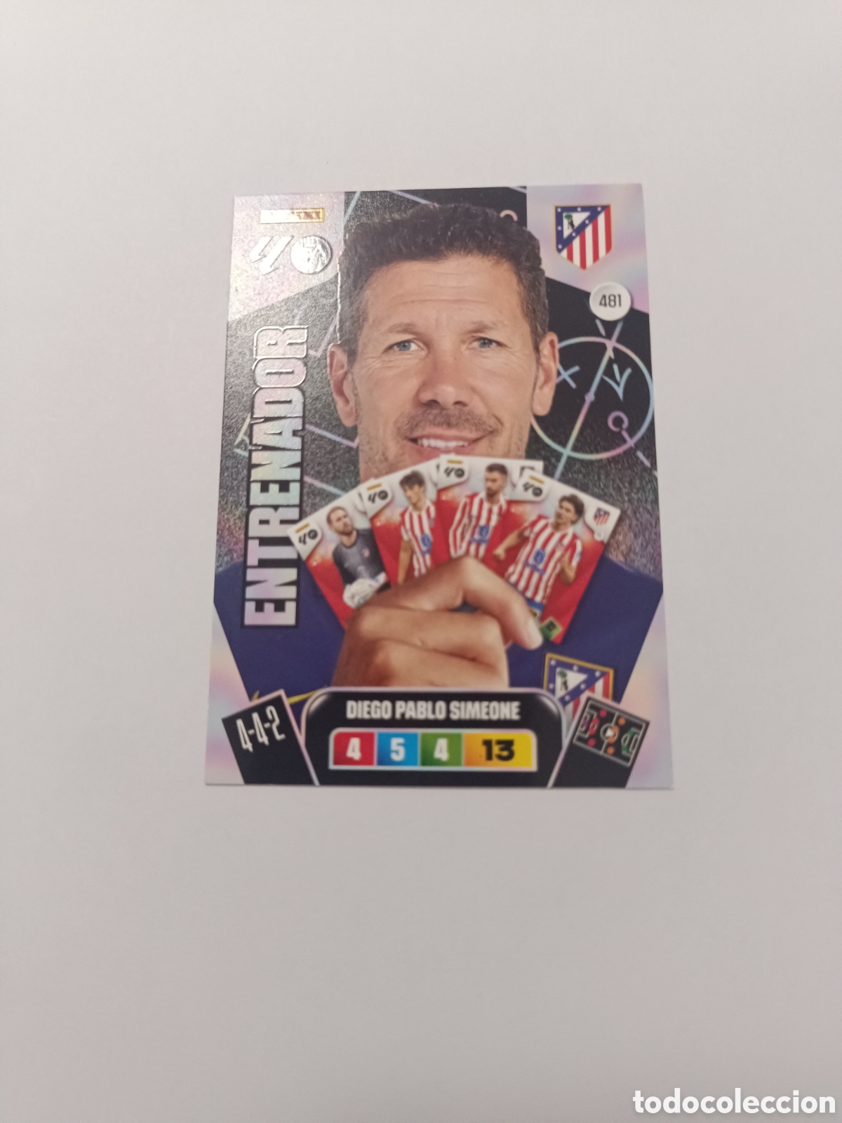 Cromos de f&uacute;tbol: Adrenalyn 25-26 entrenador Simeone 481