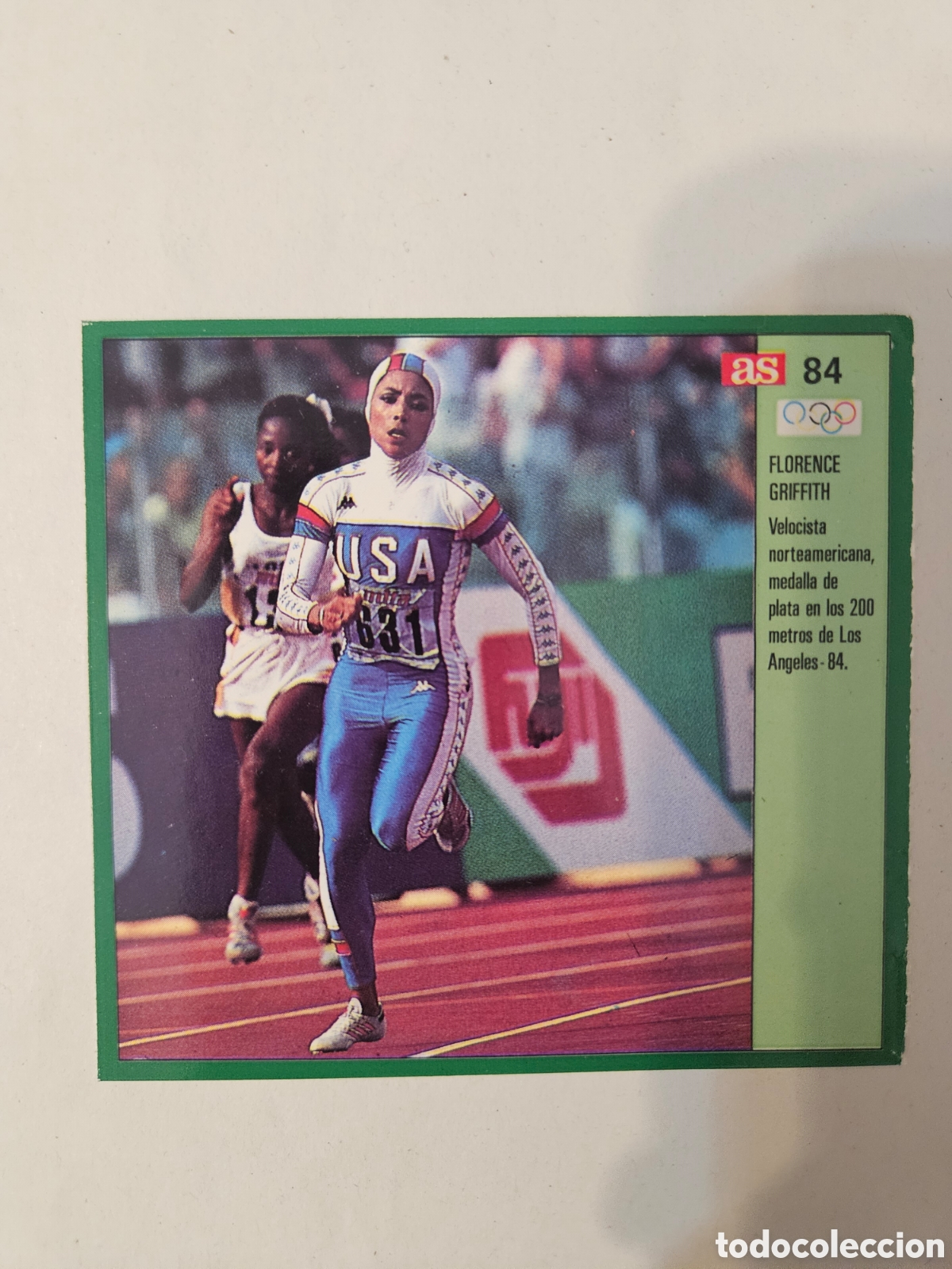 Cromos de f&uacute;tbol: 84 FLORENCE GRIFFITH ATLETISMO USA - ASES OLIMPICOS DIARIO AS 1988 -