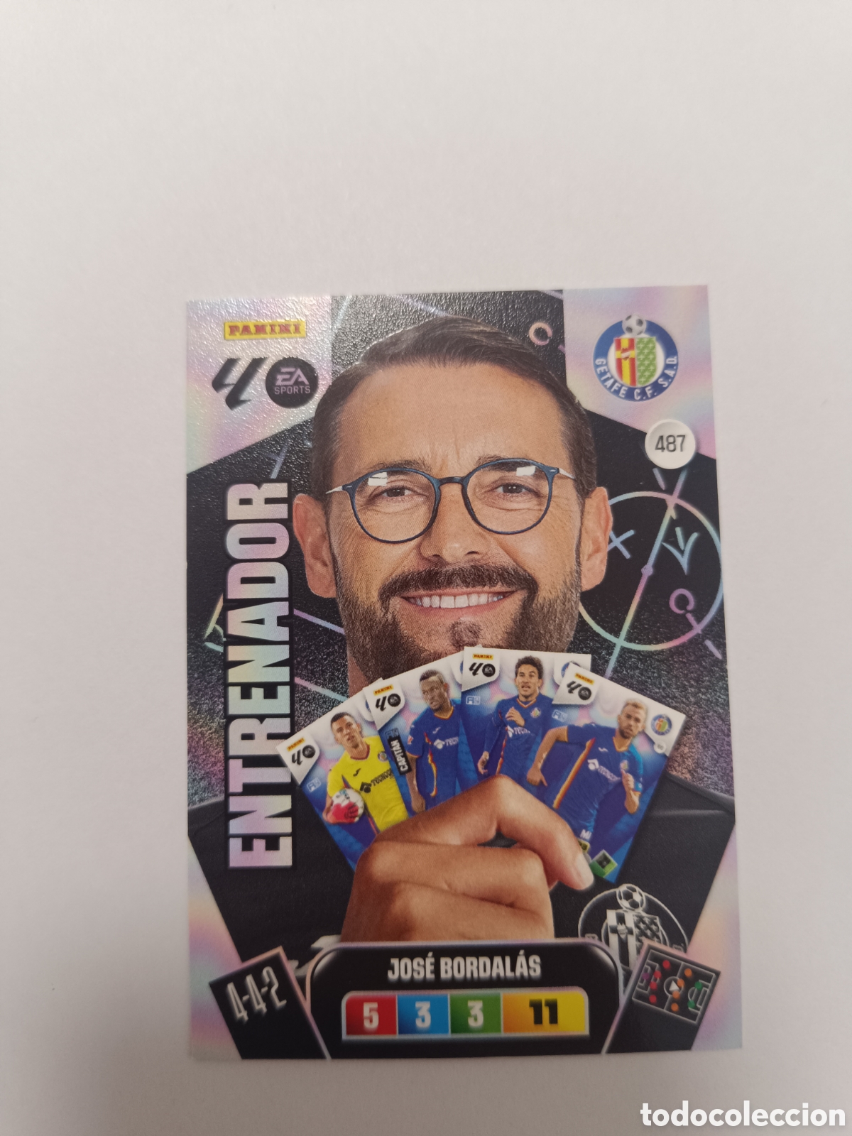 Cromos de f&uacute;tbol: Adrenalyn 25-26 entrenador 487 bordalas