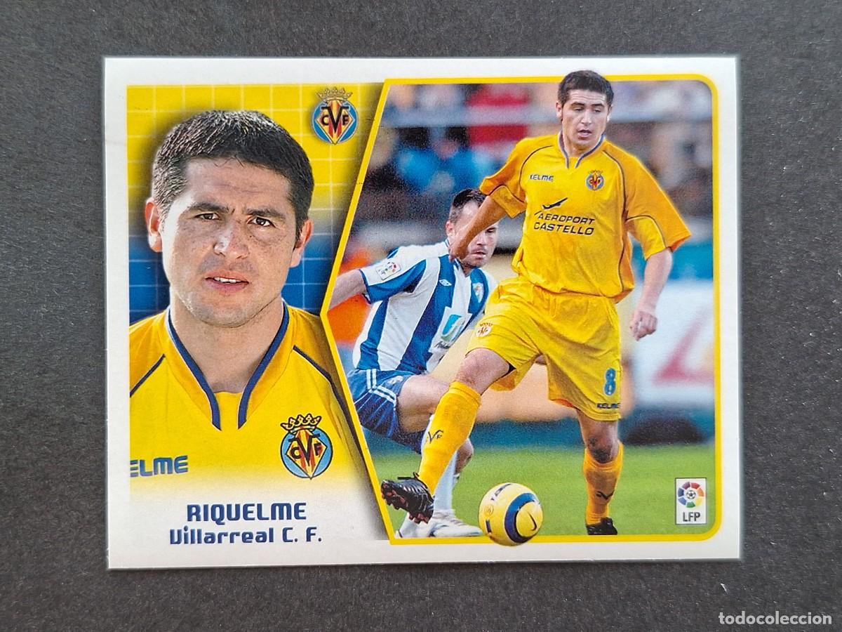 Cromos de f&uacute;tbol: L5 RIQUELME VILLARREAL C. F. LIGA ESTE 2005 2006 05 06 NUNCA PEGADO SIN PEGAR