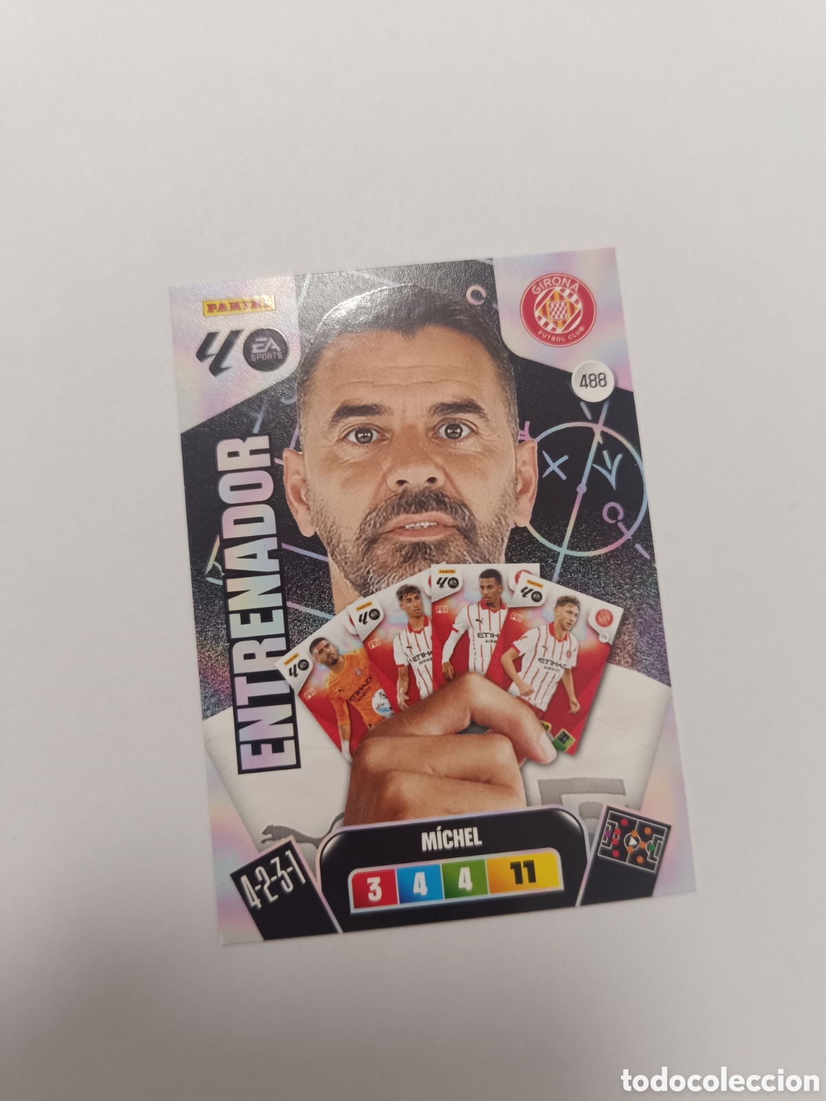 Cromos de f&uacute;tbol: Adrenalyn 25-26 entrenador 488 girona