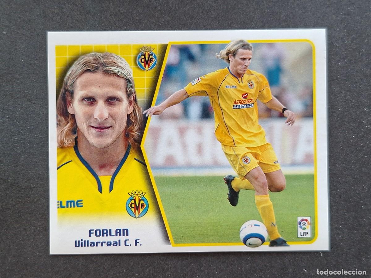 Cromos de f&uacute;tbol: L5 FORLAN VILLARREAL C. F. LIGA ESTE 2005 2006 05 06 NUNCA PEGADO SIN PEGAR