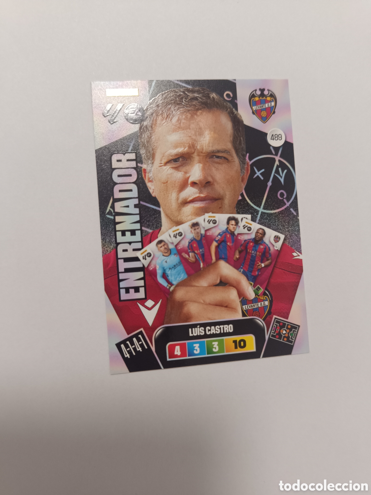 Cromos de f&uacute;tbol: Adrenalyn 25-26 entrenador 489 luis castro