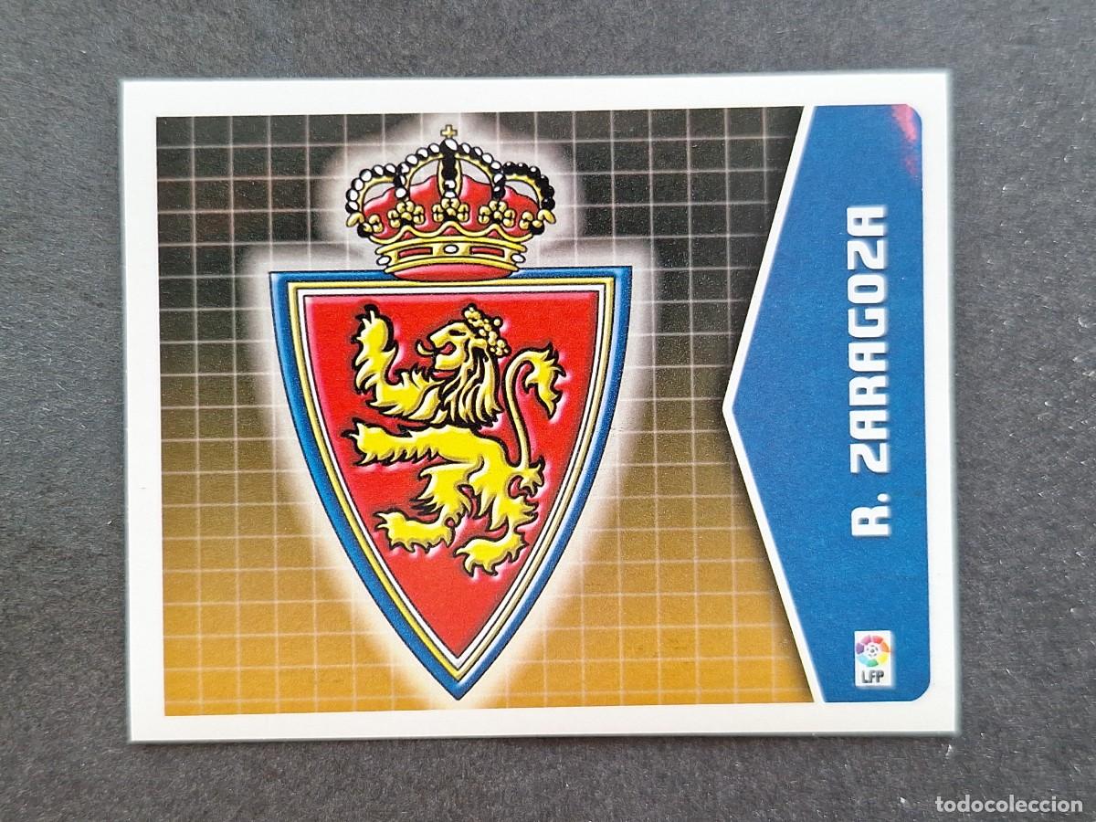 Cromos de f&uacute;tbol: L5 ESCUDO REAL ZARAGOZA LIGA ESTE 2005 2006 05 06 NUNCA PEGADO SIN PEGAR