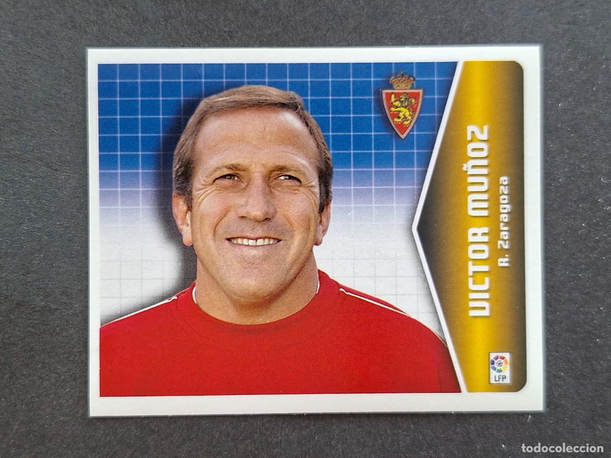 Cromos de f&uacute;tbol: L5 VICTOR MU&Ntilde;OZ ENTRENADOR REAL ZARAGOZA LIGA ESTE 2005 2006 05 06 NUNCA PEGADO SIN PEGAR