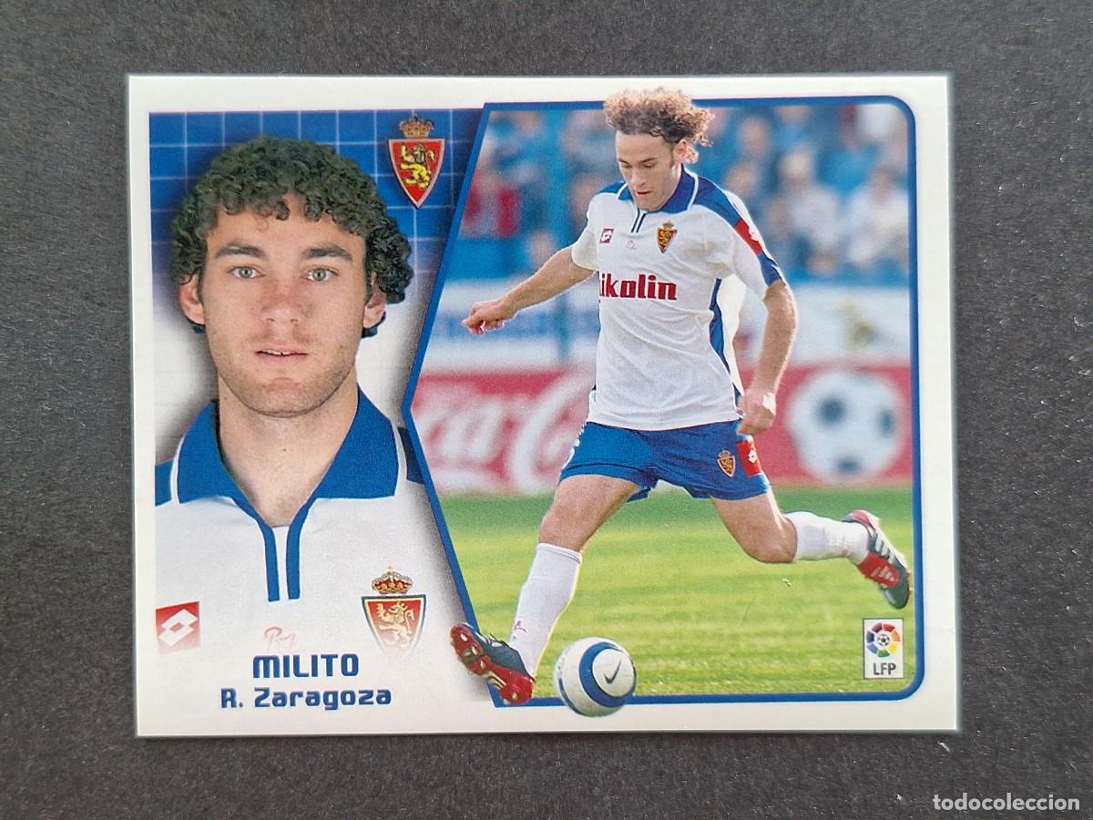 Cromos de Futebol: L5 MILITO REAL ZARAGOZA LIGA ESTE 2005 2006 05 06 NUNCA PEGADO SIN PEGAR