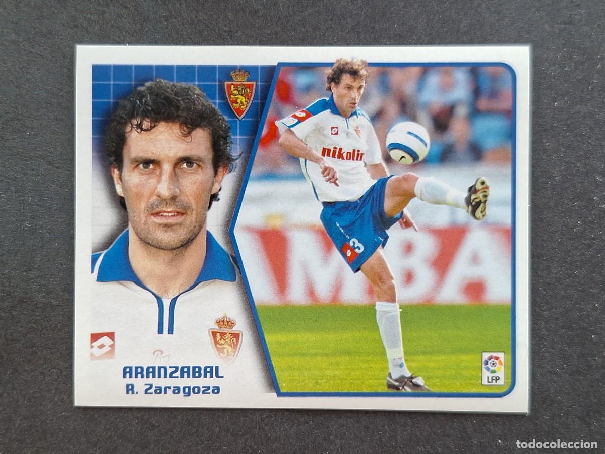 Cromos de f&uacute;tbol: L5 ARANZABAL REAL ZARAGOZA LIGA ESTE 2005 2006 05 06 NUNCA PEGADO SIN PEGAR