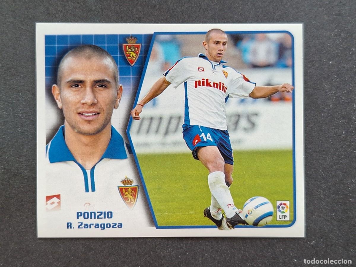 Cromos de f&uacute;tbol: L5 PONZIO REAL ZARAGOZA LIGA ESTE 2005 2006 05 06 NUNCA PEGADO SIN PEGAR