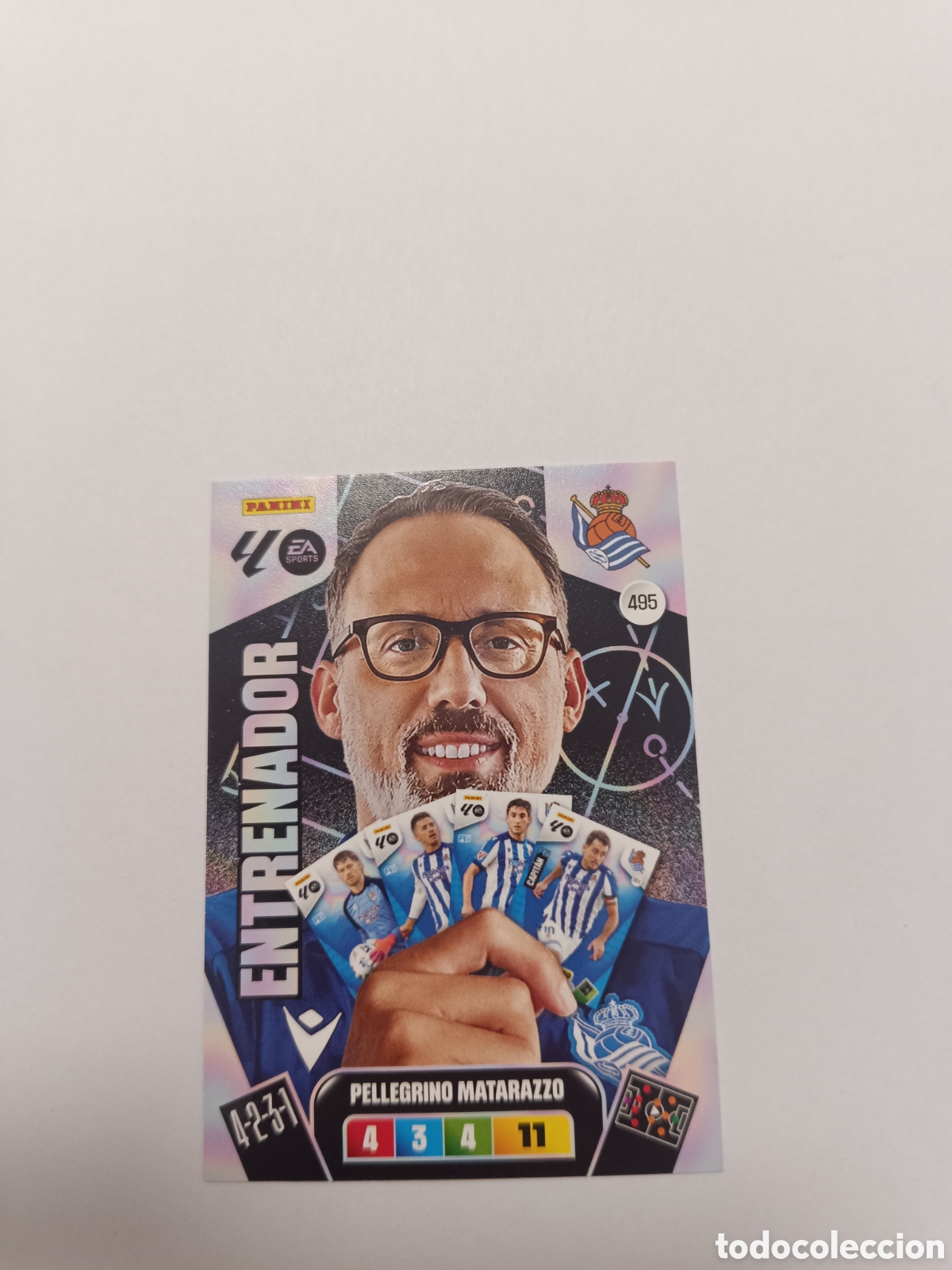Cromos de f&uacute;tbol: Adrenalyn 25-26 entrenador Pellegrini matarazzo 495