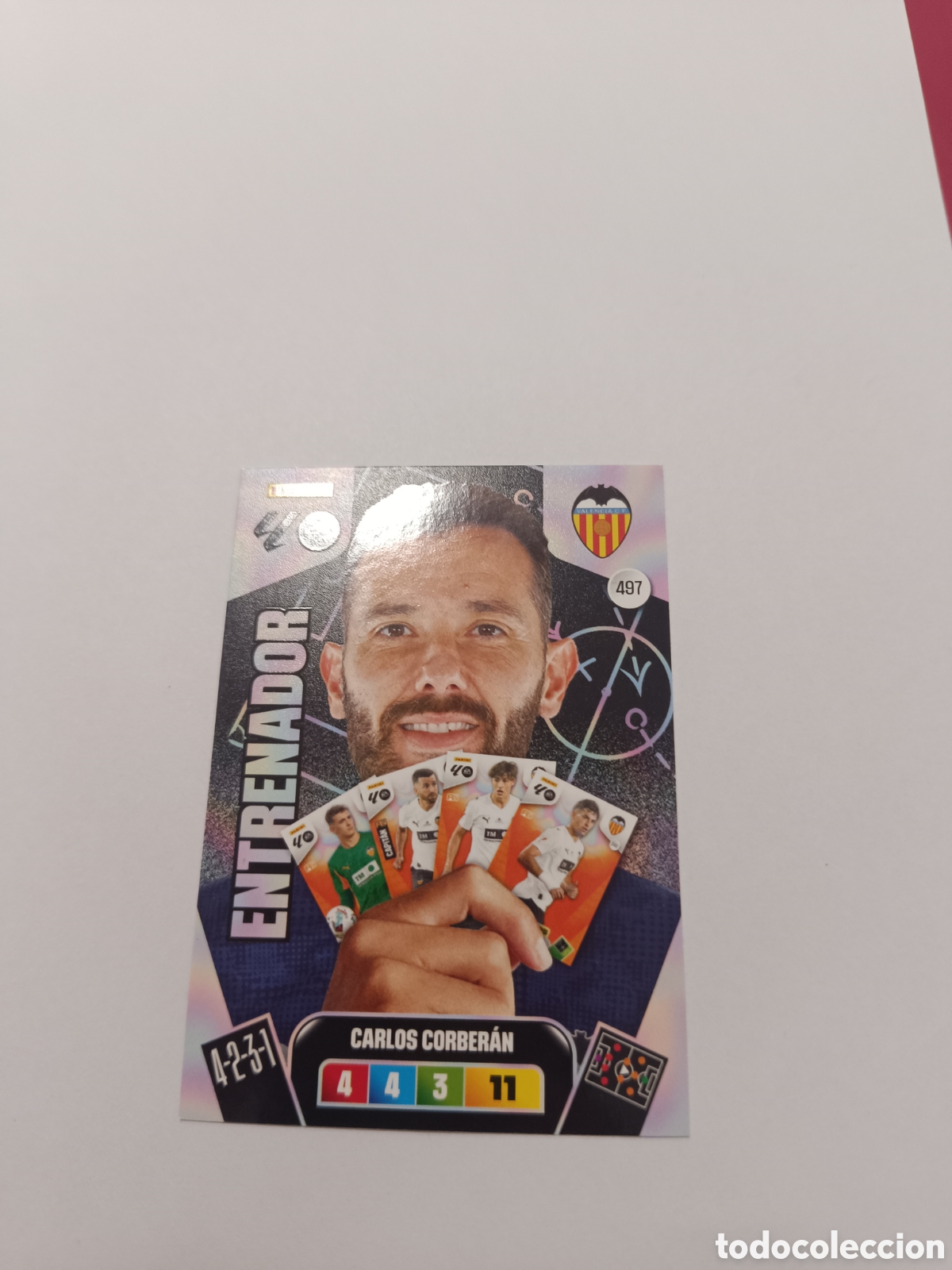 Cromos de f&uacute;tbol: Adrenalyn 25-26 entrenador Carlos corberan 497