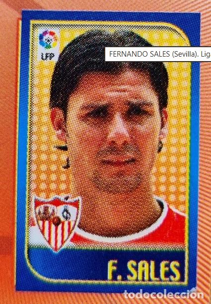 Cromos de f&uacute;tbol: FERNANDO SALES (Sevilla). Liga de las Estrellas 04-05 Chicles Liga 2004 2005 (Panini) RECORTADO