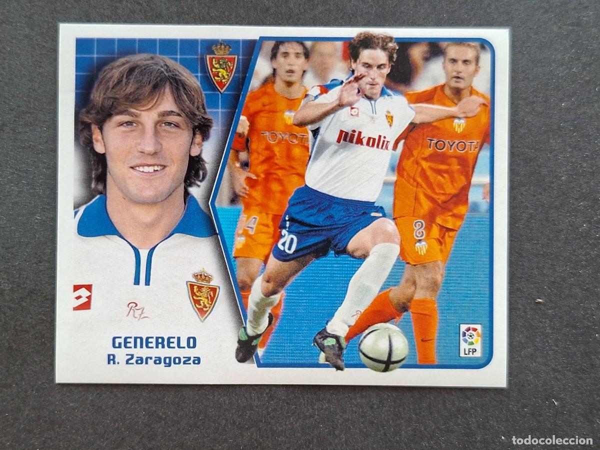 Cromos de f&uacute;tbol: L5 GENERELO REAL ZARAGOZA LIGA ESTE 2005 2006 05 06 NUNCA PEGADO SIN PEGAR