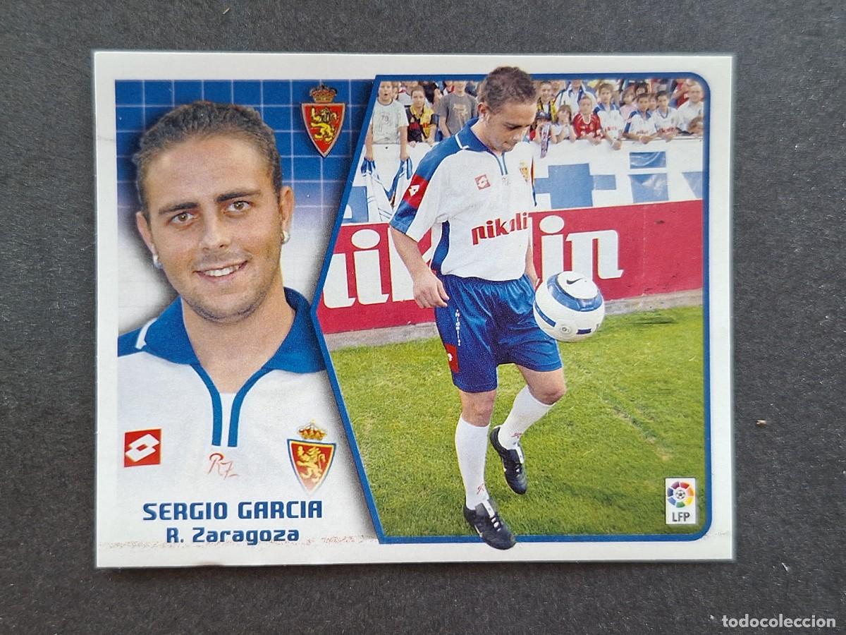 Cromos de f&uacute;tbol: L5 SERGIO GARCIA REAL ZARAGOZA LIGA ESTE 2005 2006 05 06 NUNCA PEGADO SIN PEGAR