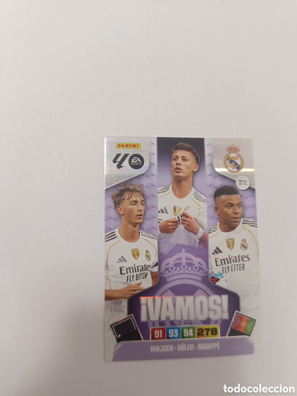 Cromos de f&uacute;tbol: Adrenalyn 25-26 vamos real madrid 372