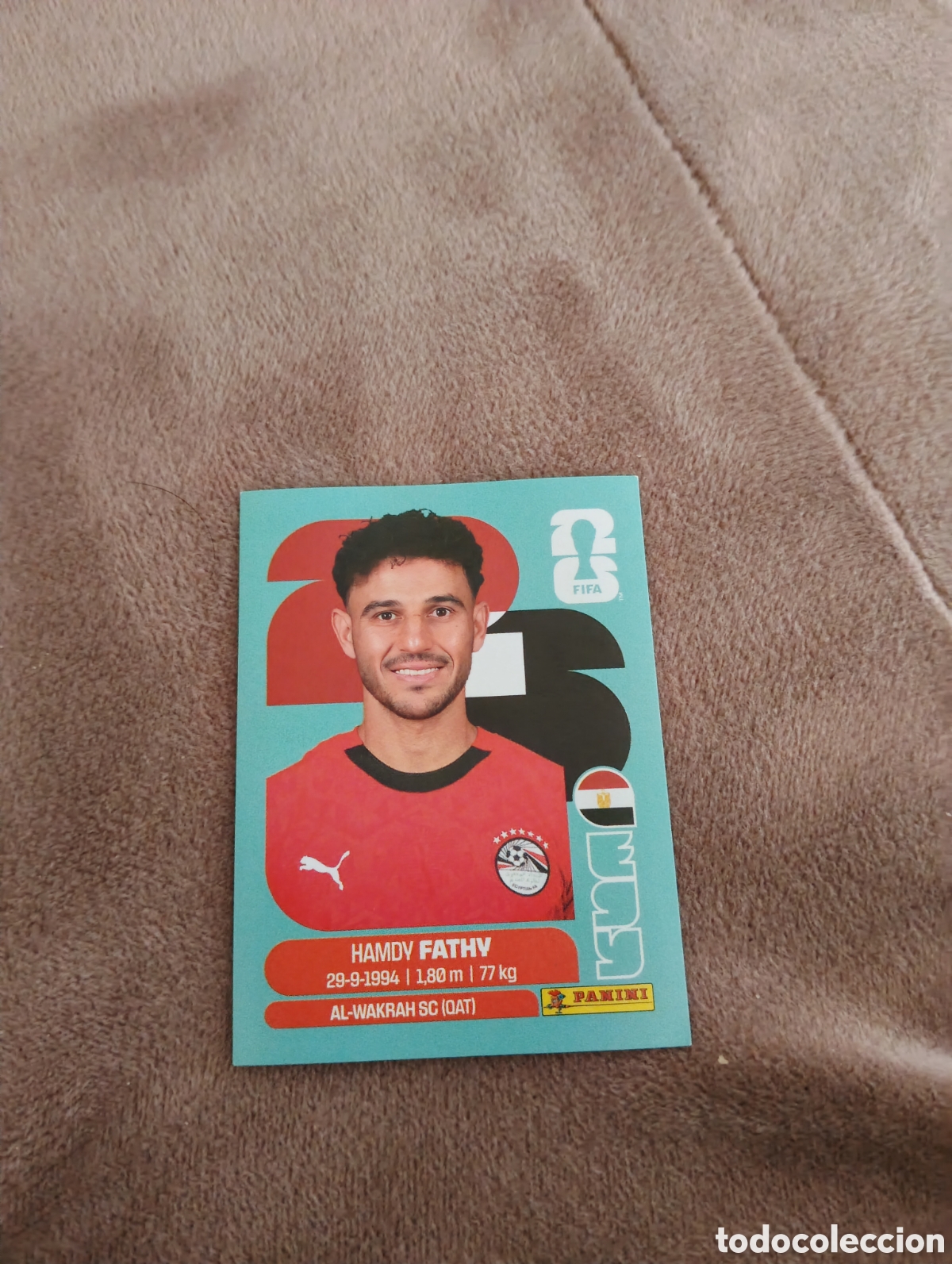 Cromos de f&uacute;tbol: FATHY EGIPTO EGY 12 MUNDIAL F&Uacute;TBOL 2026 FIFA WORLD CUP PANINI SIN PEGAR PEDIDO M&Iacute;NIMO 3&euro;