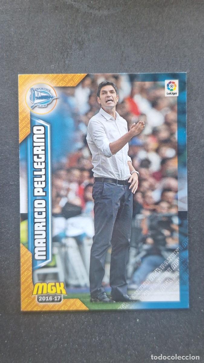 Cromos de f&uacute;tbol: L1 MAURICIO PELLERINO ENTRENADOR DEPORTIVO ALAVES 2 PANINI MEGACRACKS 2016 2017 16 17