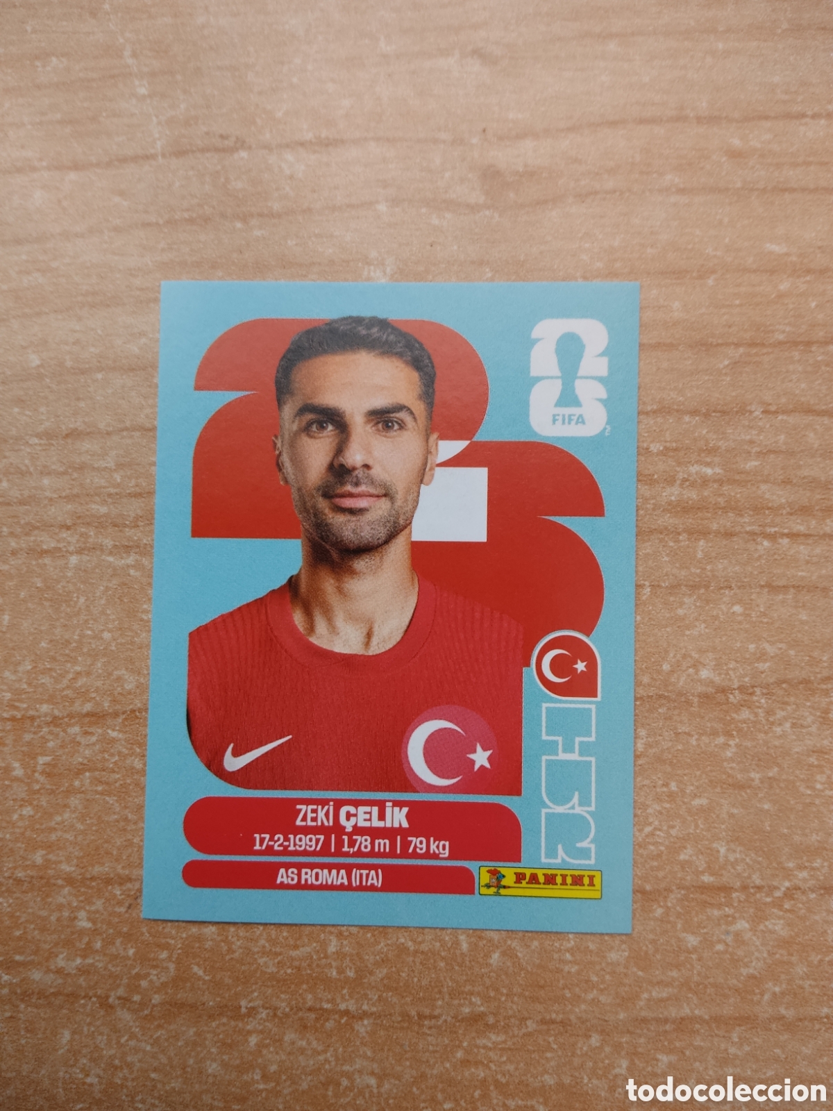 Cromos de f&uacute;tbol: 4 ZEKI CELIK TURQUIA FIFA WORLD CUP 2026