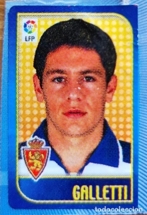 Cromos de f&uacute;tbol: GALLETTI (Zaragoza). Liga de las Estrellas 04-05 Chicles Liga 2004 2005 (Panini) RECORTADO