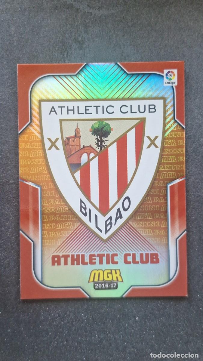 Cromos de f&uacute;tbol: L1 ESCUDO ATHLETIC CLUB DE BILBAO 28 PANINI MEGACRACKS 2016 2017 16 17