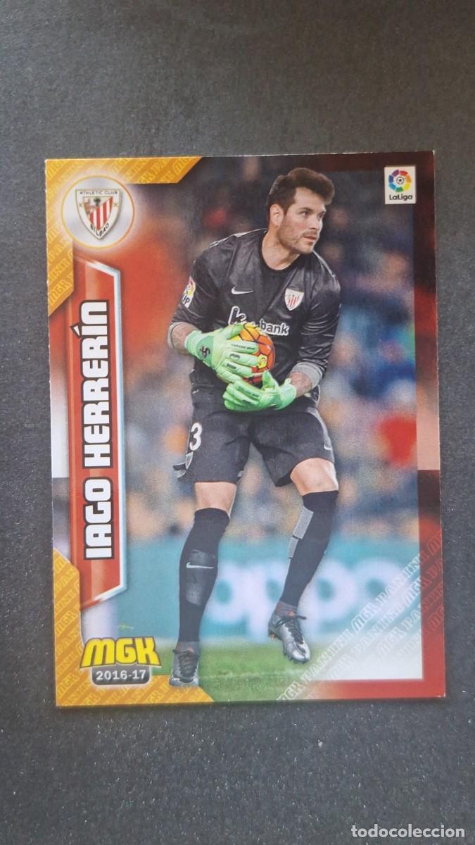 Cromos de f&uacute;tbol: L1 IAGO HERRERIN ATHLETIC CLUB DE BILBAO 31 PANINI MEGACRACKS 2016 2017 16 17