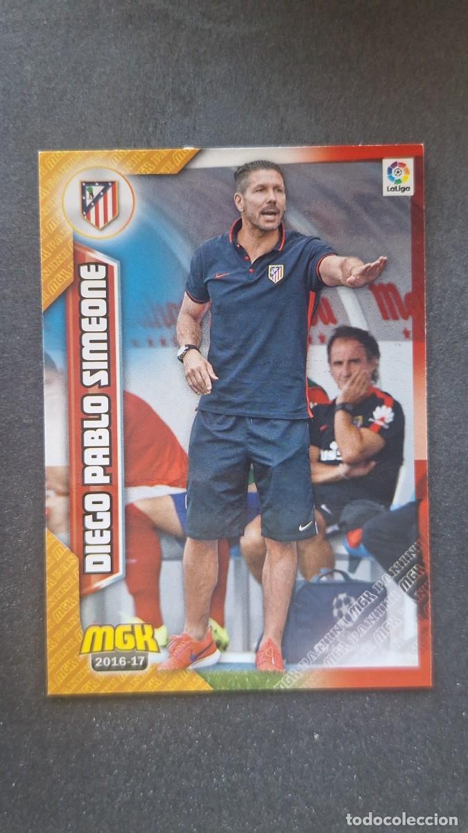 Cromos de f&uacute;tbol: L1 DIEGO PABLO SIMEONE ENTRENADOR ATLETICO DE MADRID 56 PANINI MEGACRACKS 2016 2017 16 17
