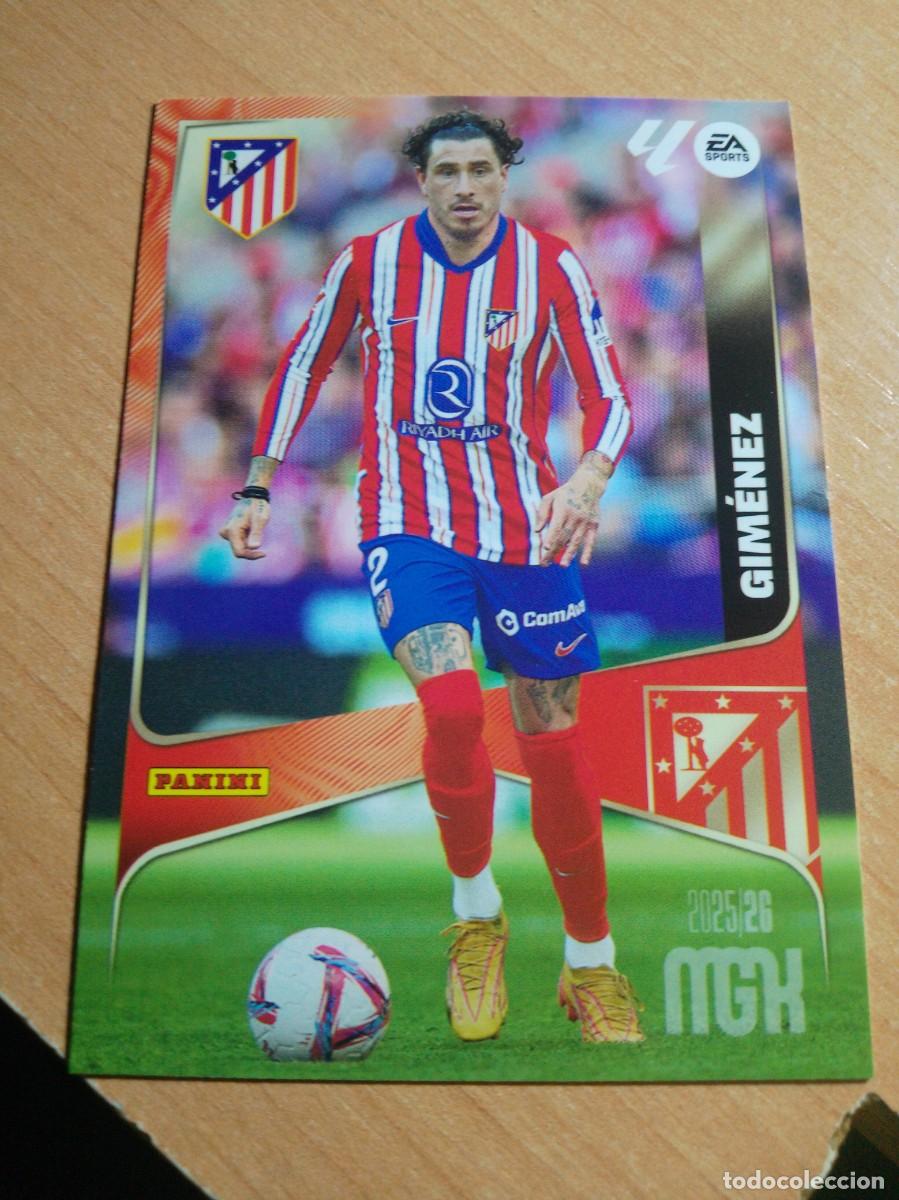 Cromos de f&uacute;tbol: 59 GIMENEZ DEL ATLETICO DE MADRID 25 26 MGK 2025 2026 MEGACRACKS NUEVO