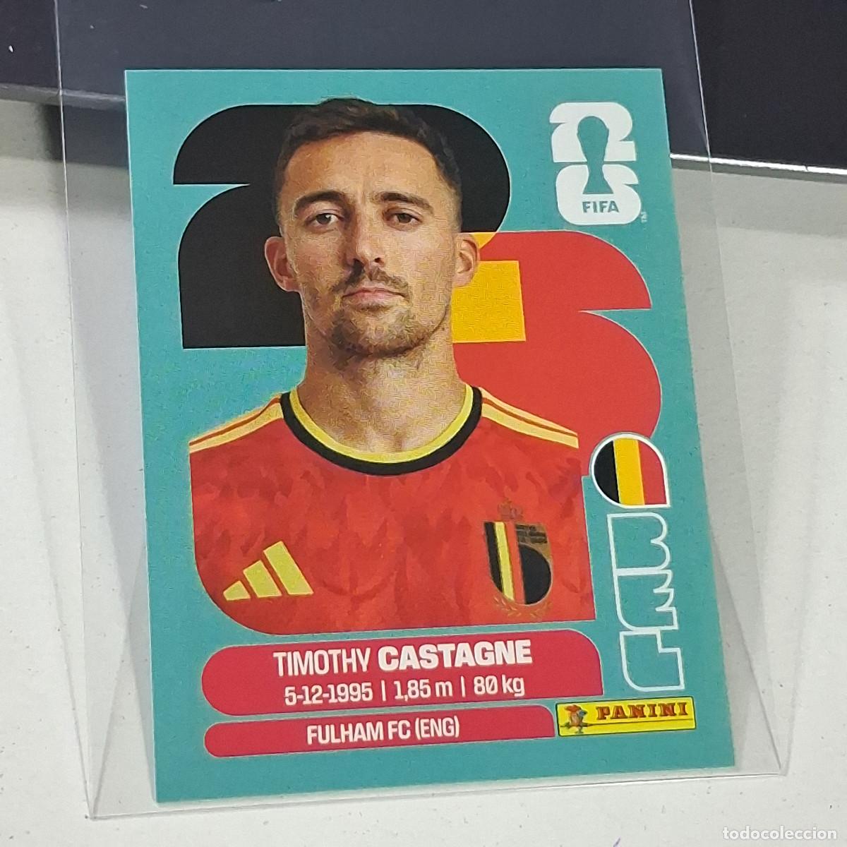 Cartes &agrave; collectionner de Football: B33 BEL4 TIMOTHY CASTAGNE 4 B&Eacute;LGICA BELGIUM BEL MUNDIAL FIFA WORLD CUP 2026 STICKER PANINI