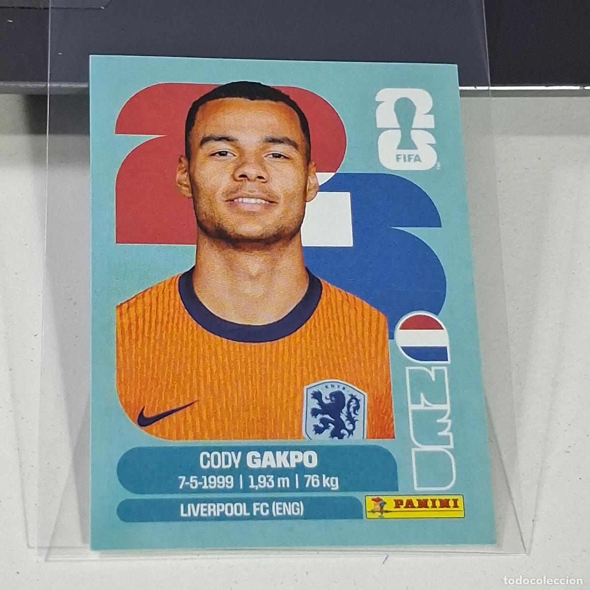Cromos de f&uacute;tbol: B33 NED20 CODY GAKPO 20 PA&Iacute;SES BAJOS HOLANDA NED MUNDIAL FIFA WORLD CUP 2026 STICKER PANINI