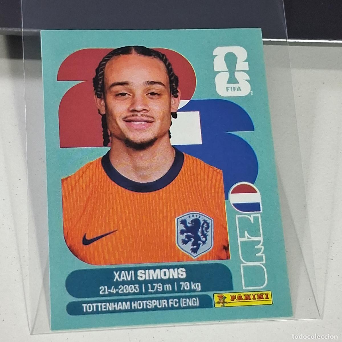 Cromos de f&uacute;tbol: B33 NED 15 NED15 XAVI SIMONS PA&Iacute;SES BAJOS HOLANDA NED MUNDIAL FIFA WORLD CUP 2026 STICKER PANINI