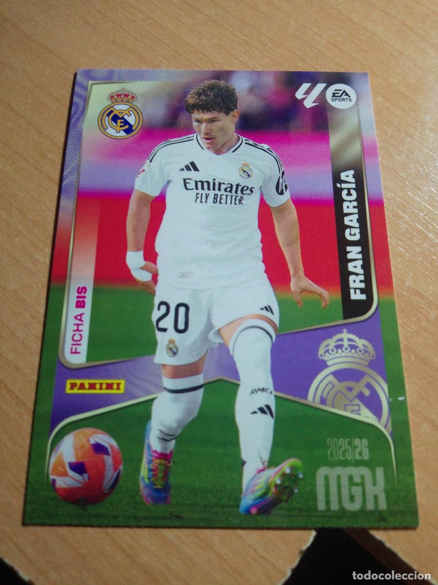 Cromos de f&uacute;tbol: 225 BIS FRAN GARCIA DEL REAL MADRID 25 26 MGK 2025 2026 MEGACRACKS NUEVO