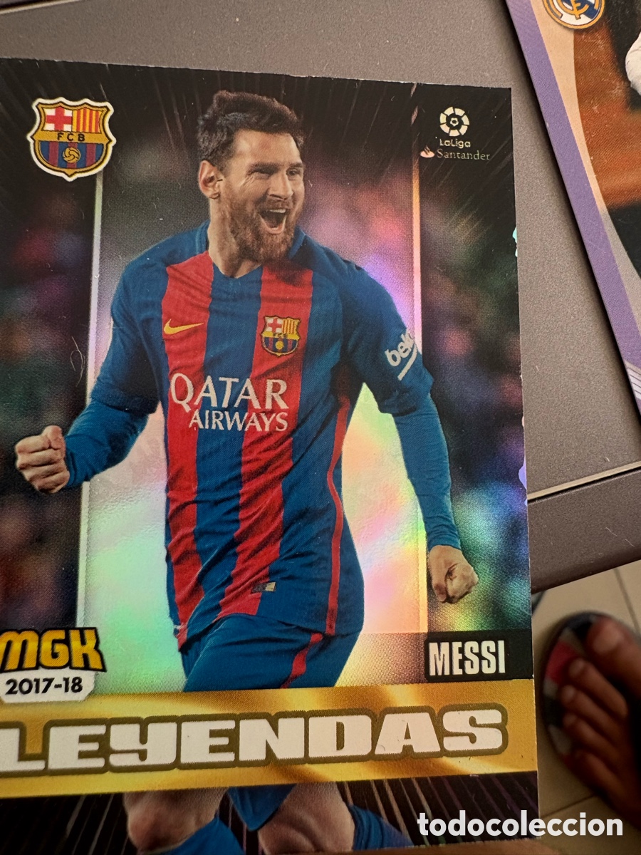 Cromos de f&uacute;tbol: MESSI 105 BARCELONA BAR&Ccedil;A LEYENDAS MGK MEGACRACKS 2017 2018 17 18