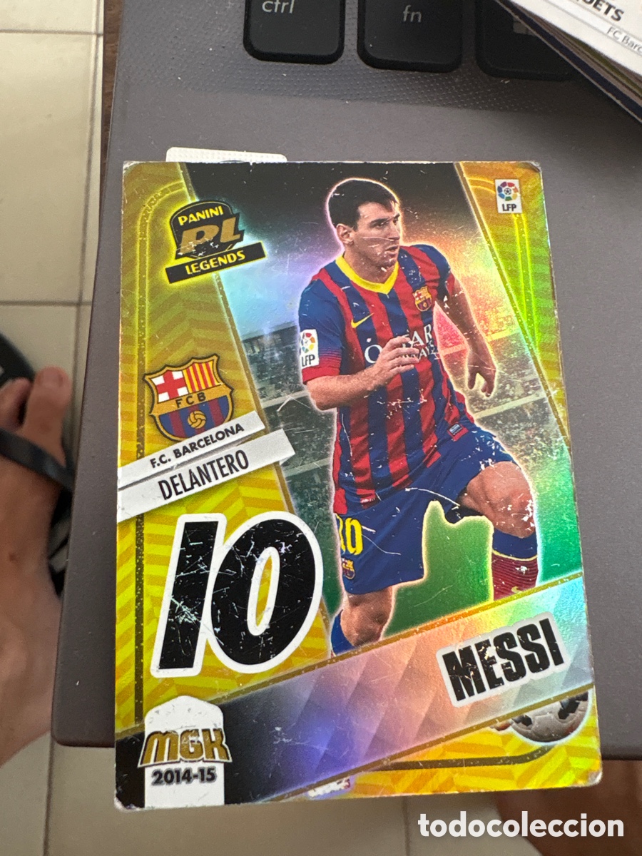 Fu&szlig;ball-Sticker: 434 LIONEL MESSI LEGENDS FC BARCELONA CARD MGK MEGACRACKS LIGA FUTBOL 2014 2015 14 15